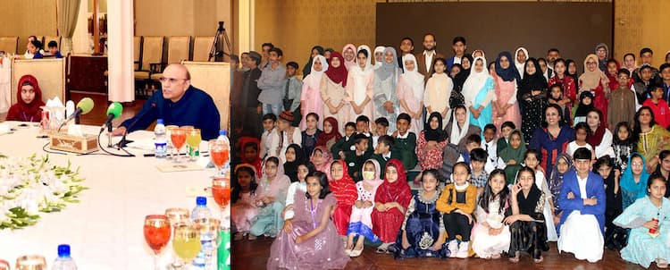 President of Pakistan Hosted Orphans at Aiwan-e-Sadr for Iftar Dinner