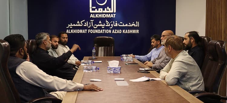 Vice President Alkhidmat Aijaz Ullah Khan met with President Alkhidmat AJK